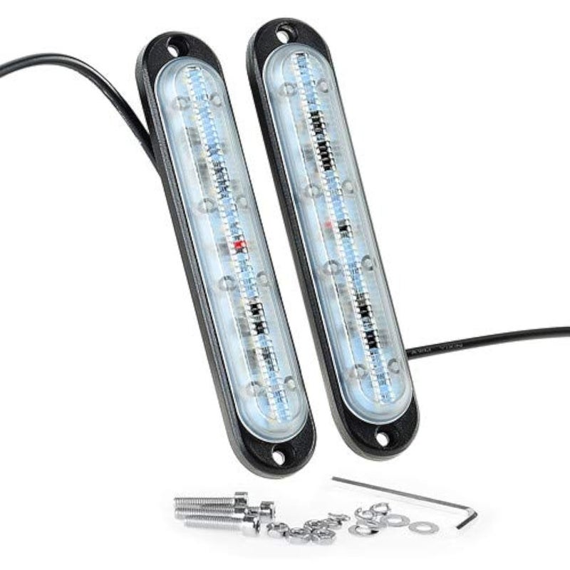 Kawell Universal 2 Pack 10W LED Mini Light Bar Bumper DRL Fog Light Motorcycle Light DRL Tail Backup Light Car Motor Clearance Marker Lights for ATV SUV Mine Boat - Image 1
